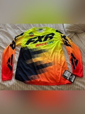 FXR Clutch MX Jersey Midnight/Hivis/Nuke Medium